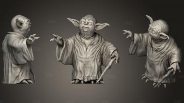 Yoda stl model for CNC